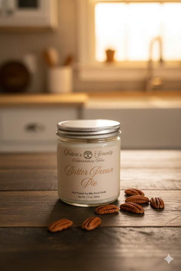 Butter Pecan Pie - 7.1oz Soy Wax Blend Candle
