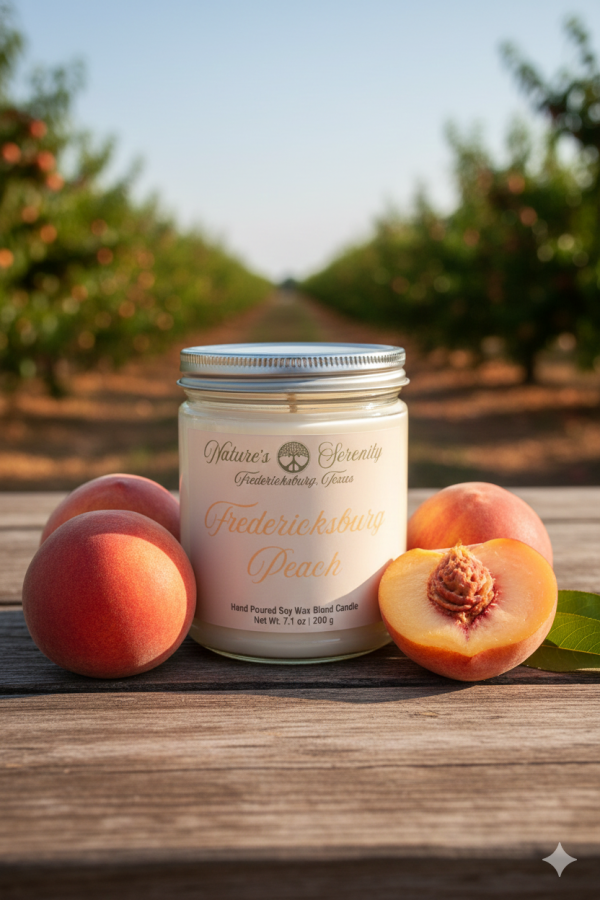 Fredericksburg Peach - 7.1oz Soy Wax Blend Candle