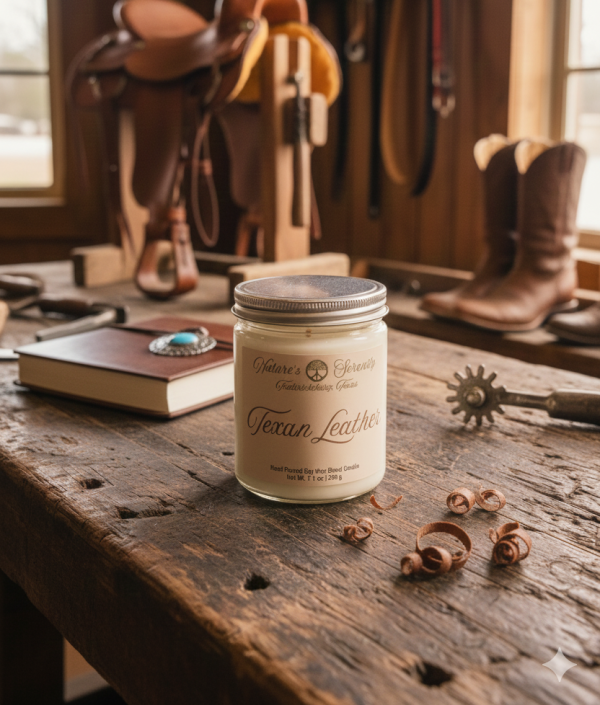 Texan Leather - 7.1oz Soy Wax Blend Candle