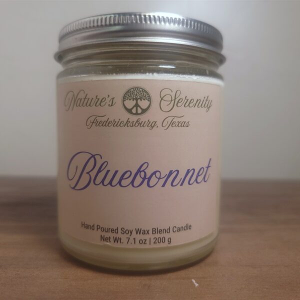 Bluebonnet 7.1-ounce soy wax blend candle by Nature's Serenity