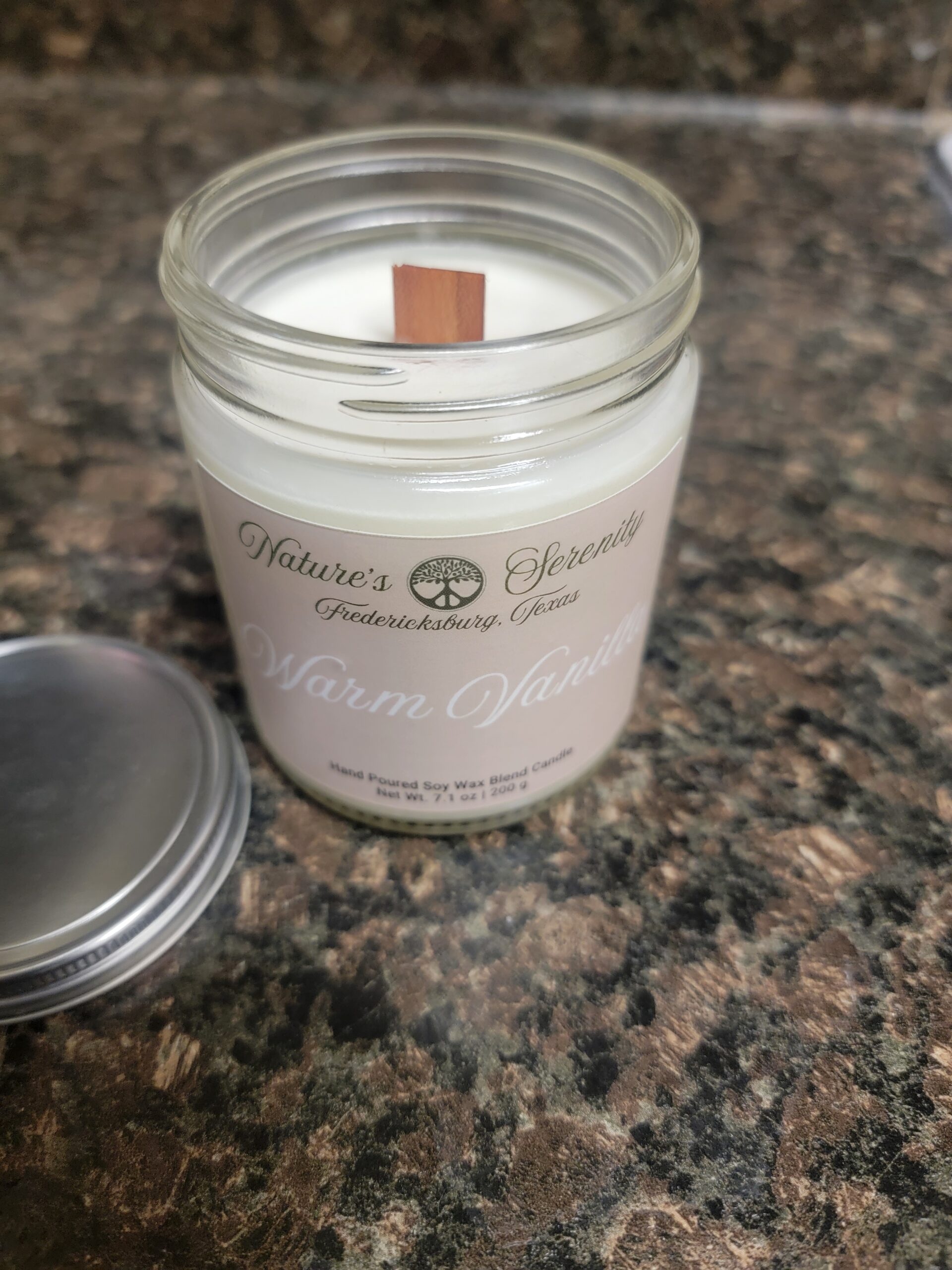 Warm Vanilla - 7.1oz Soy Wax Blend Candle - Image 4